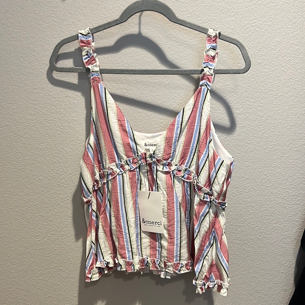 Ruffle Multicolor Top